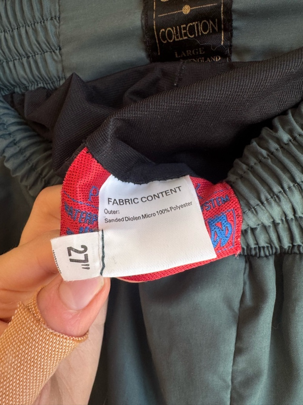 Vintage SAX water resistant baggy parachute style pants dark green size large - Picture 8 of 10